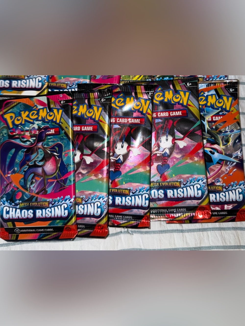 Pokémon TCG Chaos Rising Booster 5 Packs